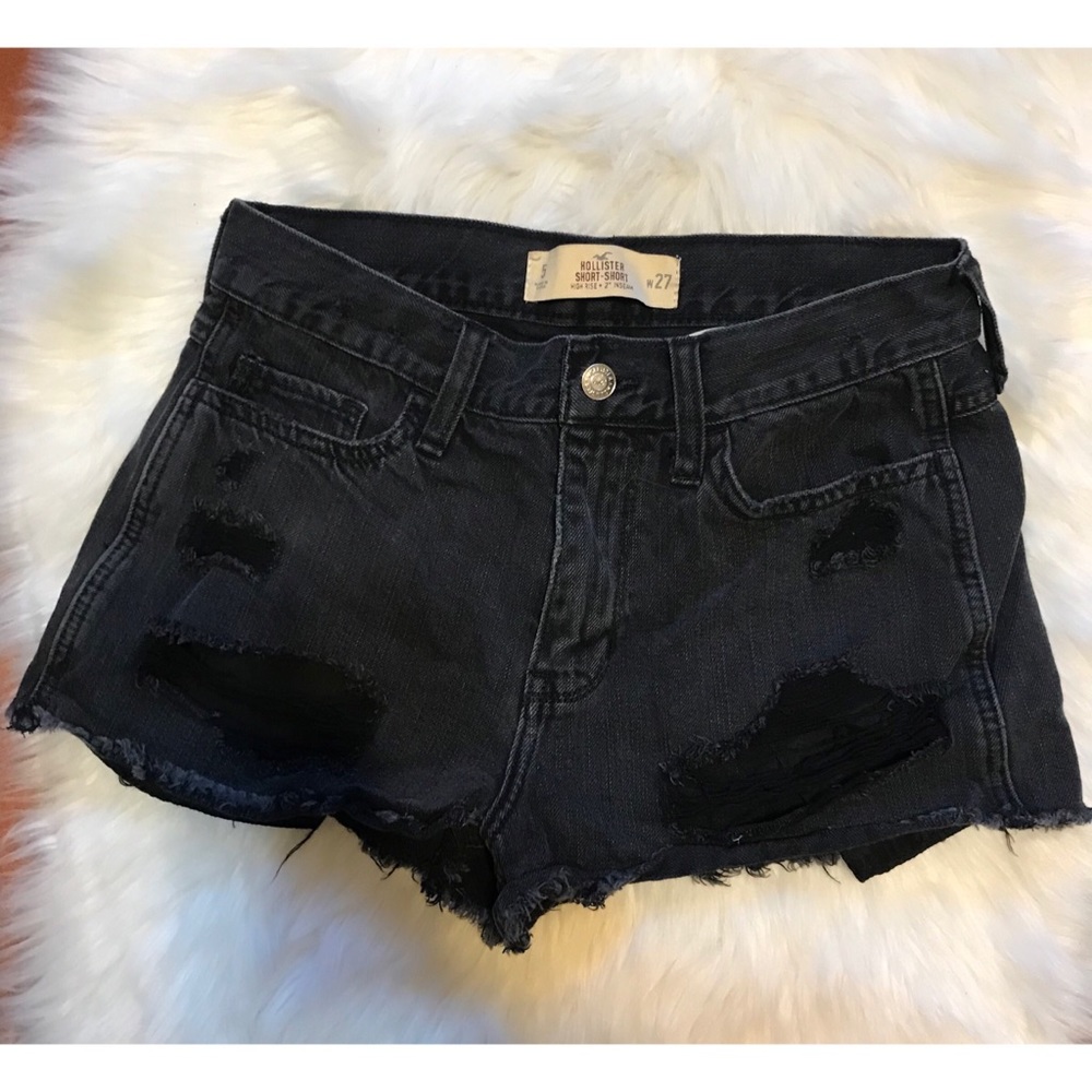 Black denim jeans